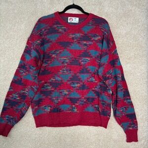 Vintage Isle of Cotton Knit‎ Sweater Mens Size Large Oversized Grandpa USA